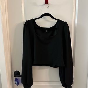 SHEIN Square neckline crop top